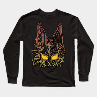 Polygon bunny mask Long Sleeve T-Shirt